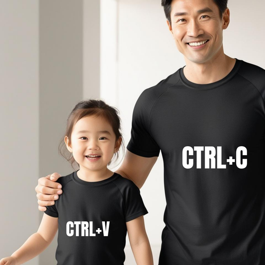 Dad & Baby Matching T-Shirts – Perfect Custom Combo for Special Occasions