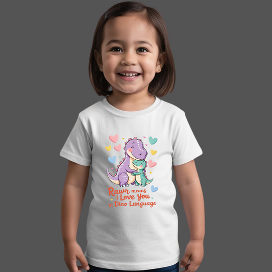 Baby Dinosaur Romper - 'Little Dino' Design | Soft Cotton Toddler T-Shirt