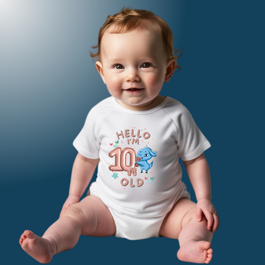 Adorable Baby Milestone Rompers | 10 months old |  Soft & Comfy Cotton