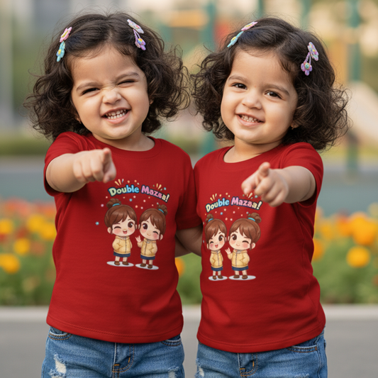 Double Mazaa - Twin Girl's T-Shirt
